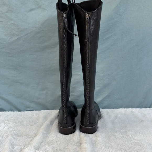 EUC FRANCO Meyer Knee Half Boot Black leather Size 5.5 - Picture 4 of 7